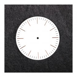 Bright white Enamel Dial Printed White Index Minute Track custom Wrist Watch Parts Dial